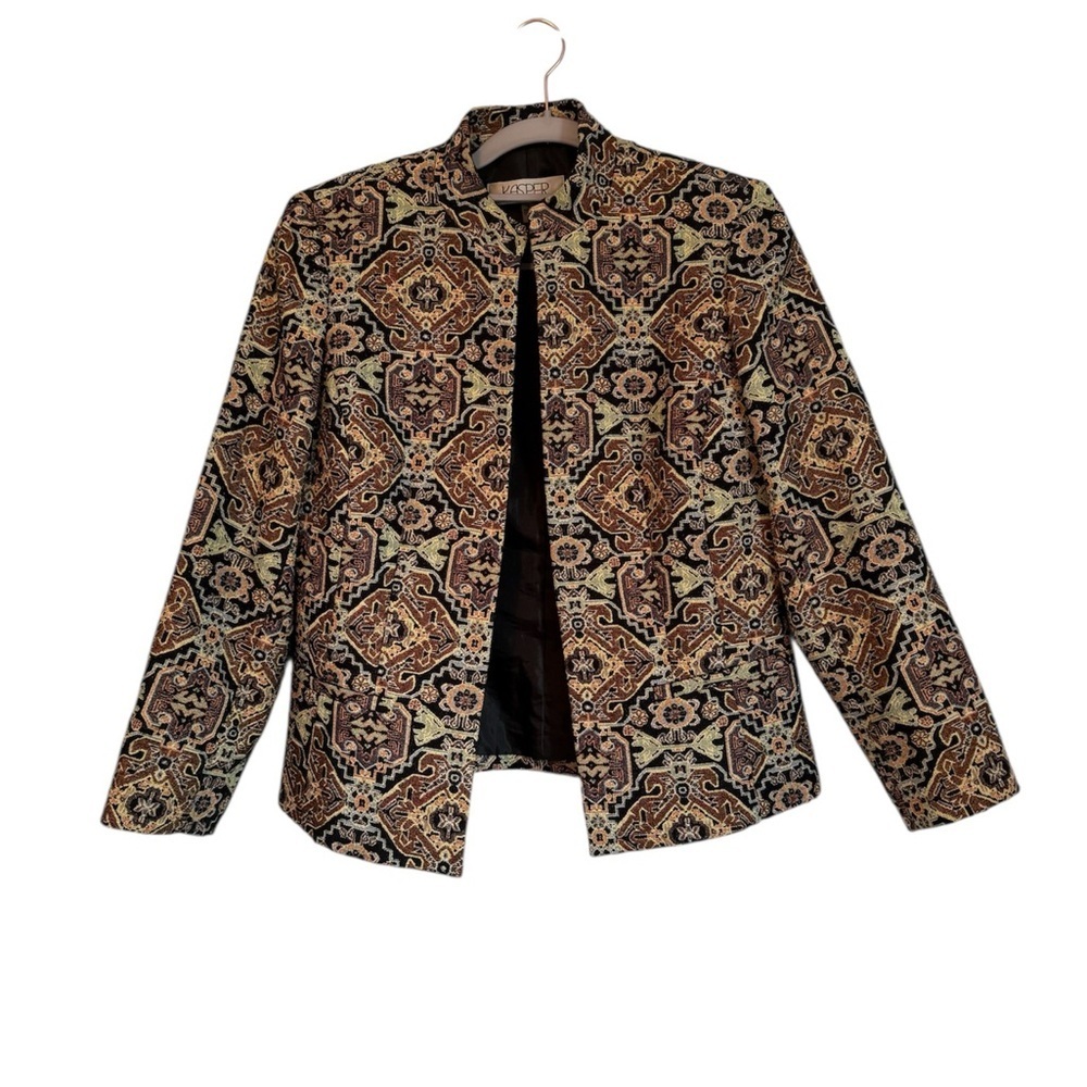 Kasper Multicolor Patterned Blazer